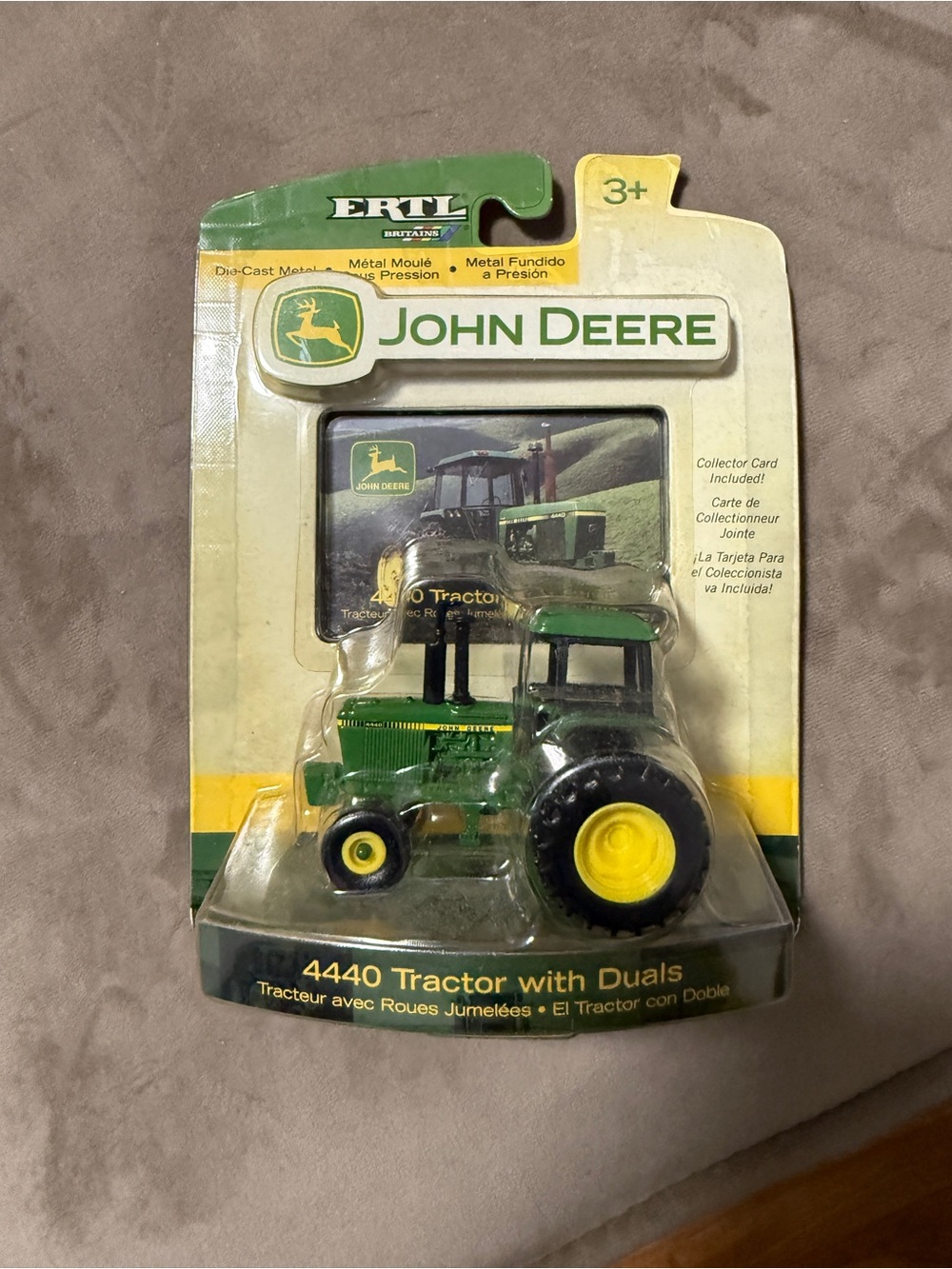 John Deere 4440 Tractor Toy - Green & Yellow Die-Cast collectible and new